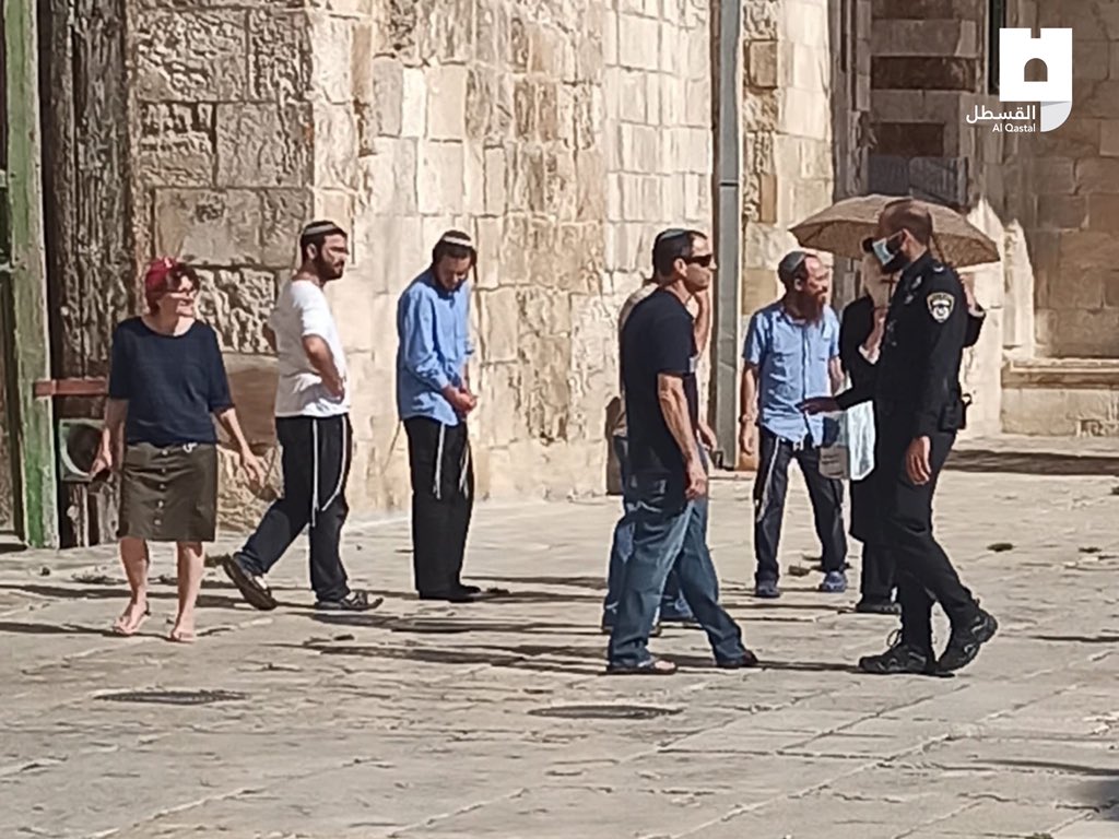 Video| 136 Israeli settlers break into Al-Aqsa Mosque, forces detain Palestinian