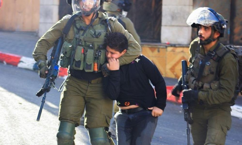 Israeli forces detain 470 Palestinians including 64 children in one month