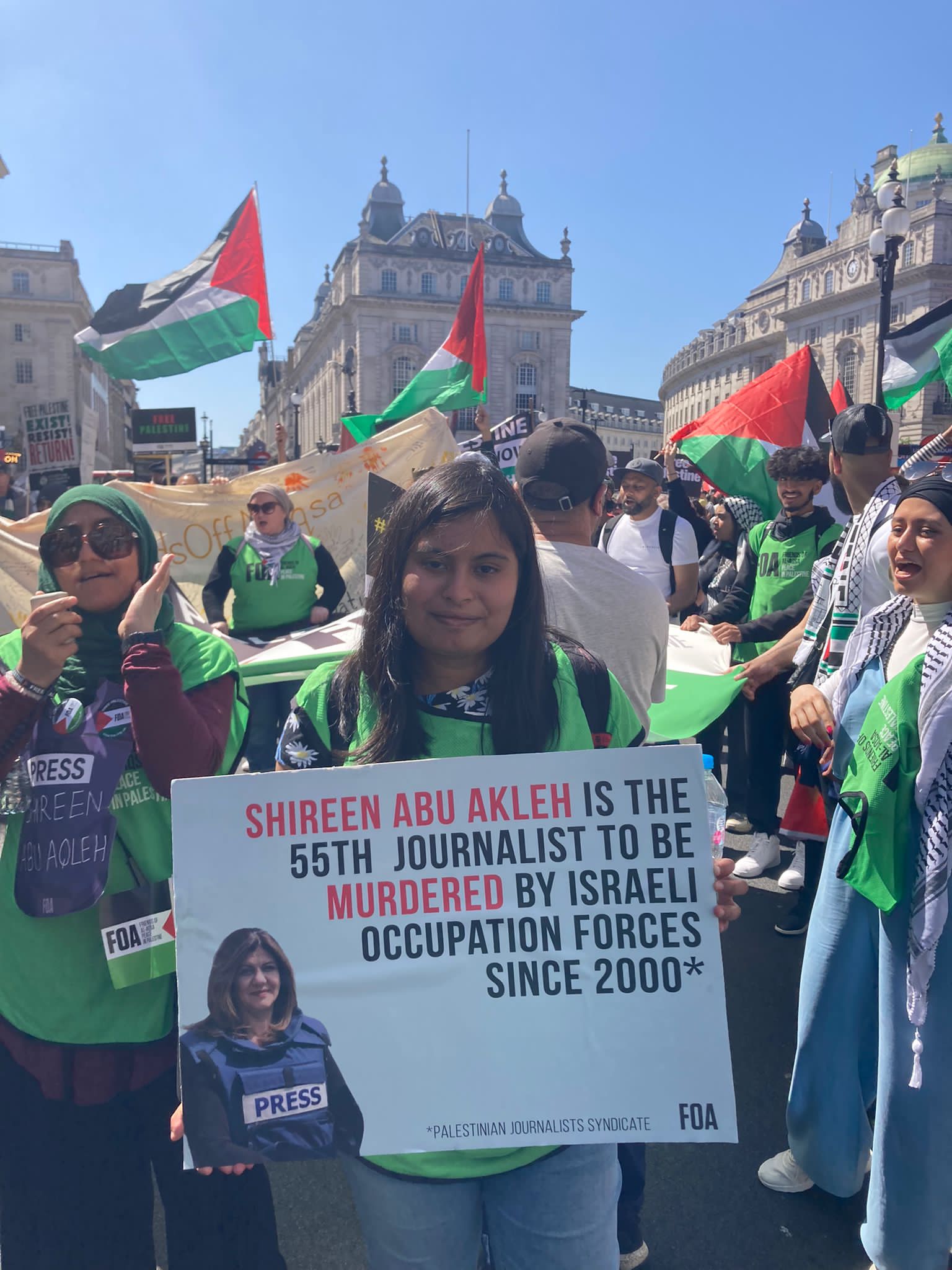 Pro-Palestine protesters march in london calling for ending Israel’s occupation of Palestine