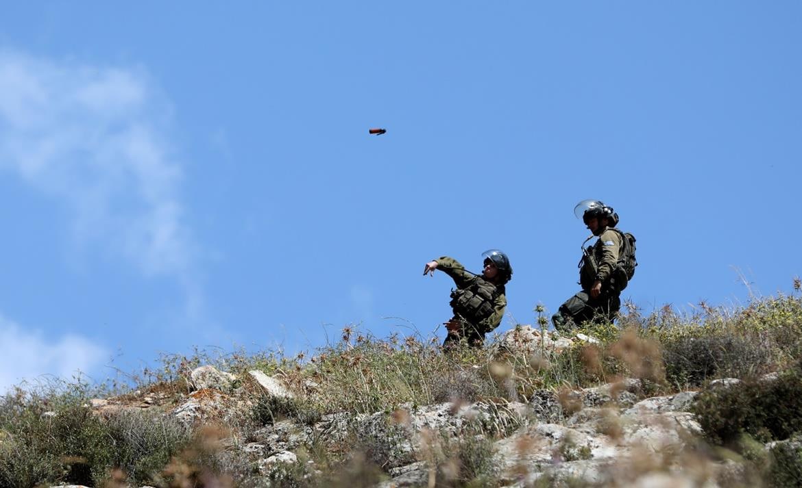 Israeli forces injure 38 Palestinians participating in anti-occupation protests in Nablus