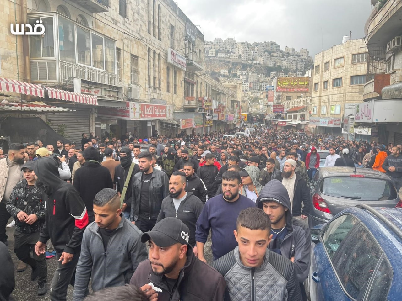 Pictures And Videos: Nablus mourns two Palestinians killed by Israeli occupation forces
