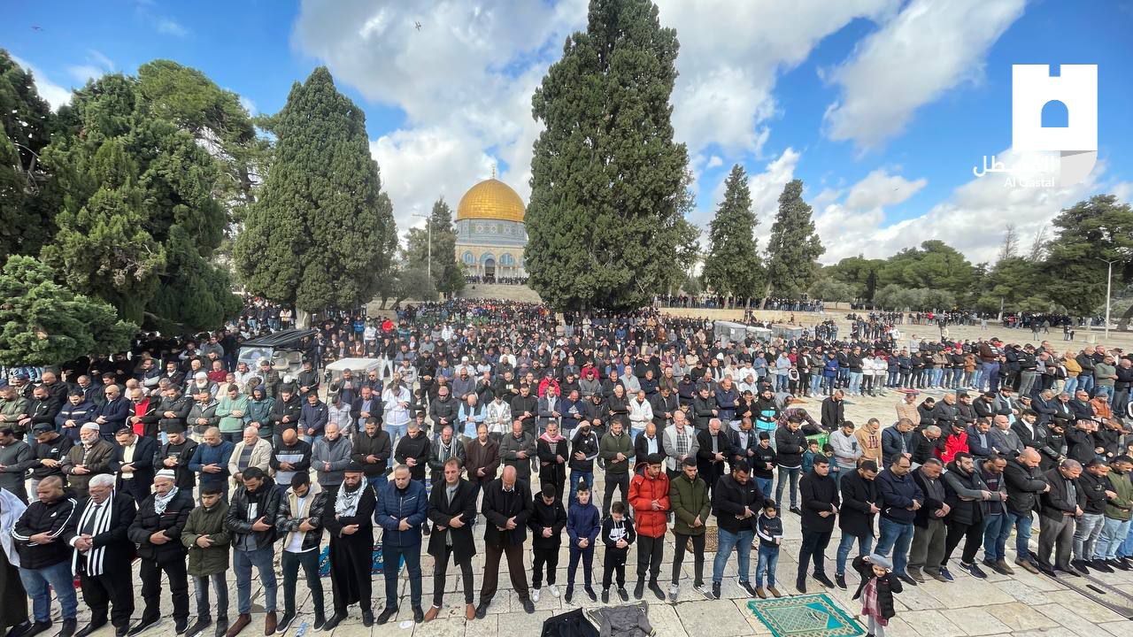 IN PICTURES: 50,000 Palestinians attend Friday prayers at Jerusalem’s Al-Aqsa Mosque