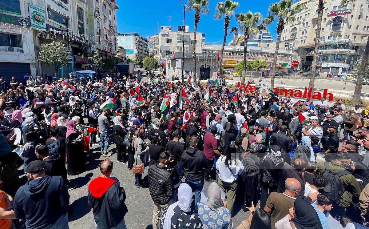 Palestinians protest against Israel’s killing of hunger striker Khader Adnan