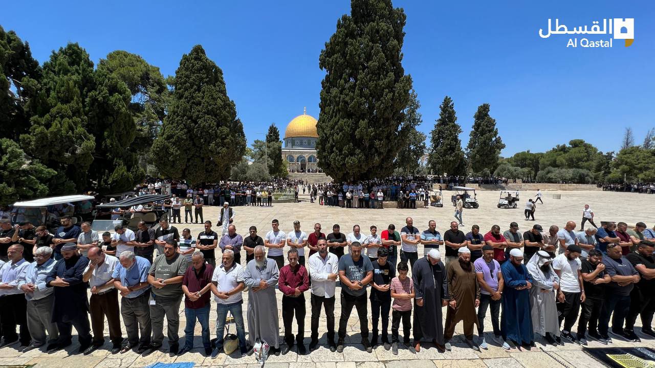 In Pictures: 50,000 Palestinians attend Friday prayers at Jerusalem’s Al-Aqsa Mosque