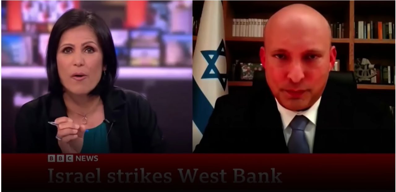 BBC anchor to ex-Israeli PM: “Israeli forces are happy to kill children”