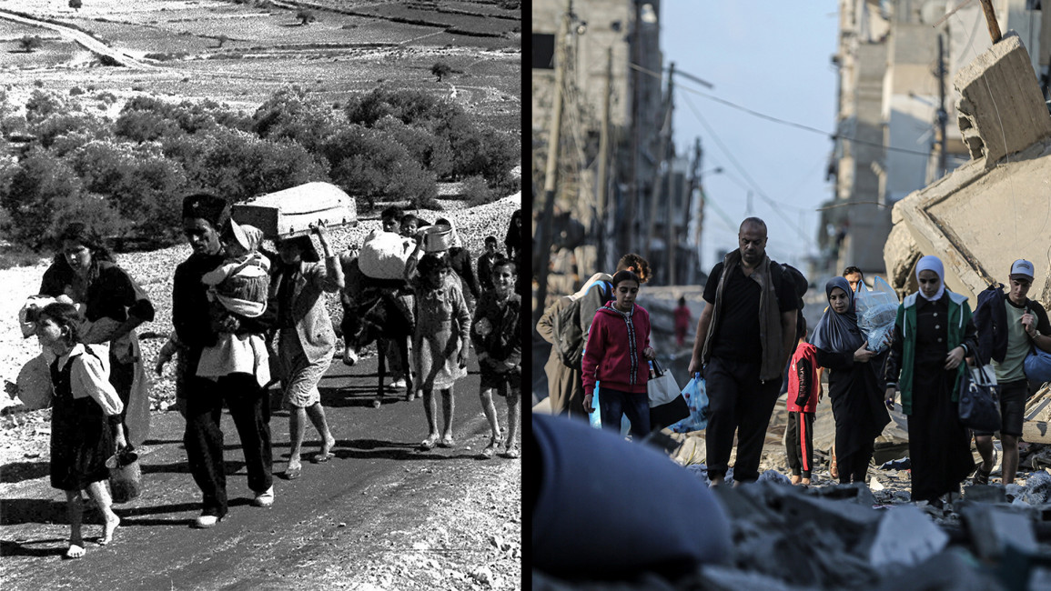 Comparing Israel's ongoing offensive in Gaza to the 1948 Nakba: A tragic parallel unfolding