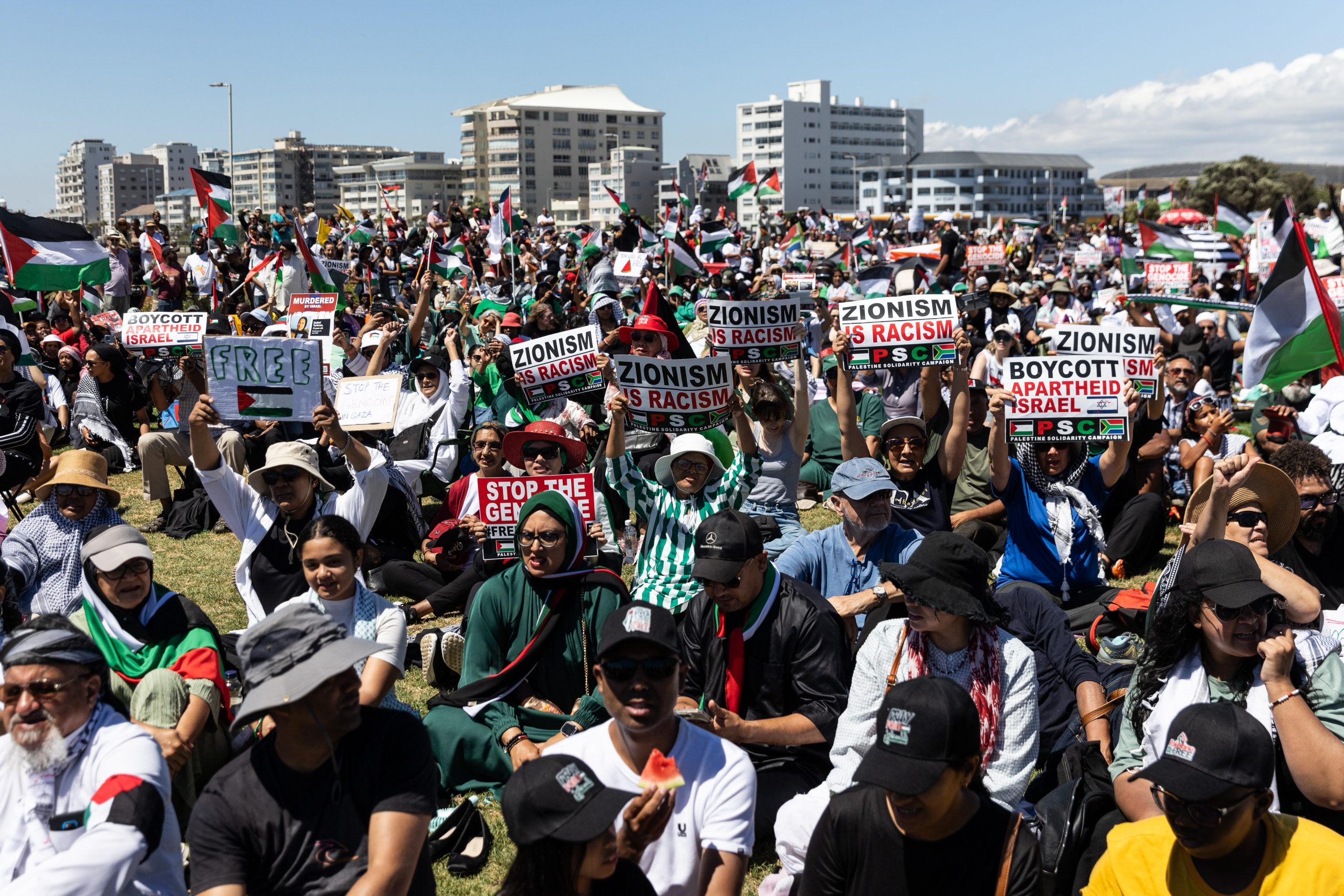 Youth activists shut down Cape Town's civic center in protest of Israeli genocide