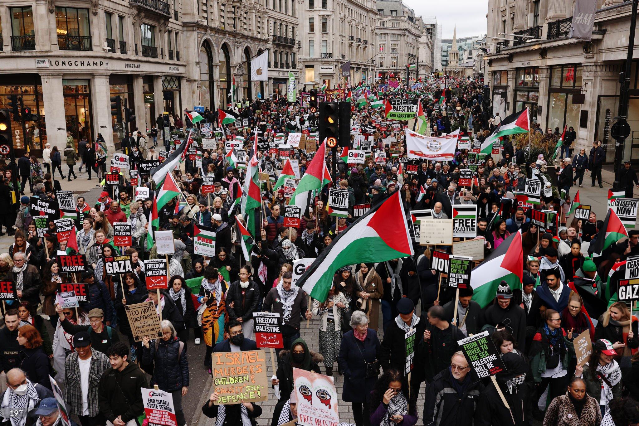 Thousands rally across Europe demanding end to Israeli genocide in Gaza