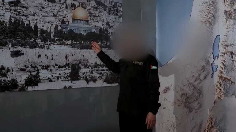 Deif pinpointing the military targets for the October 7, 2023 operation.