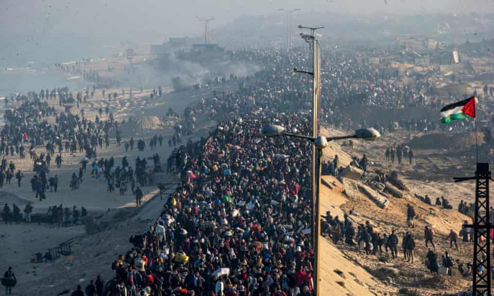 In Pictures| Displaced Palestinians Return to North Gaza