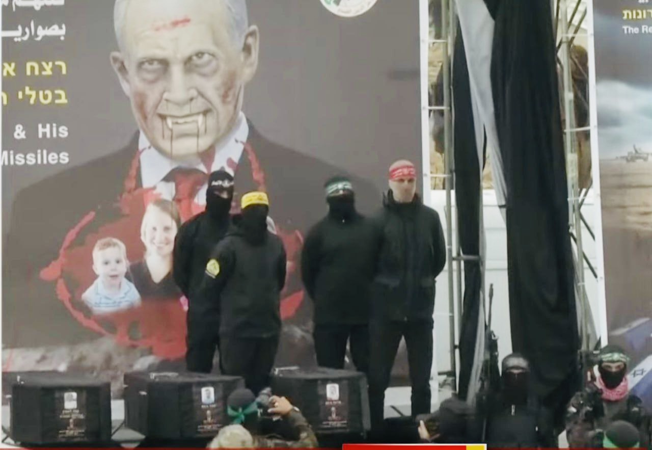 Palestinian Resistance Groups Hand Over Bodies of Four Israeli Captives in Prisoner Swap, Including Bibas Family Members