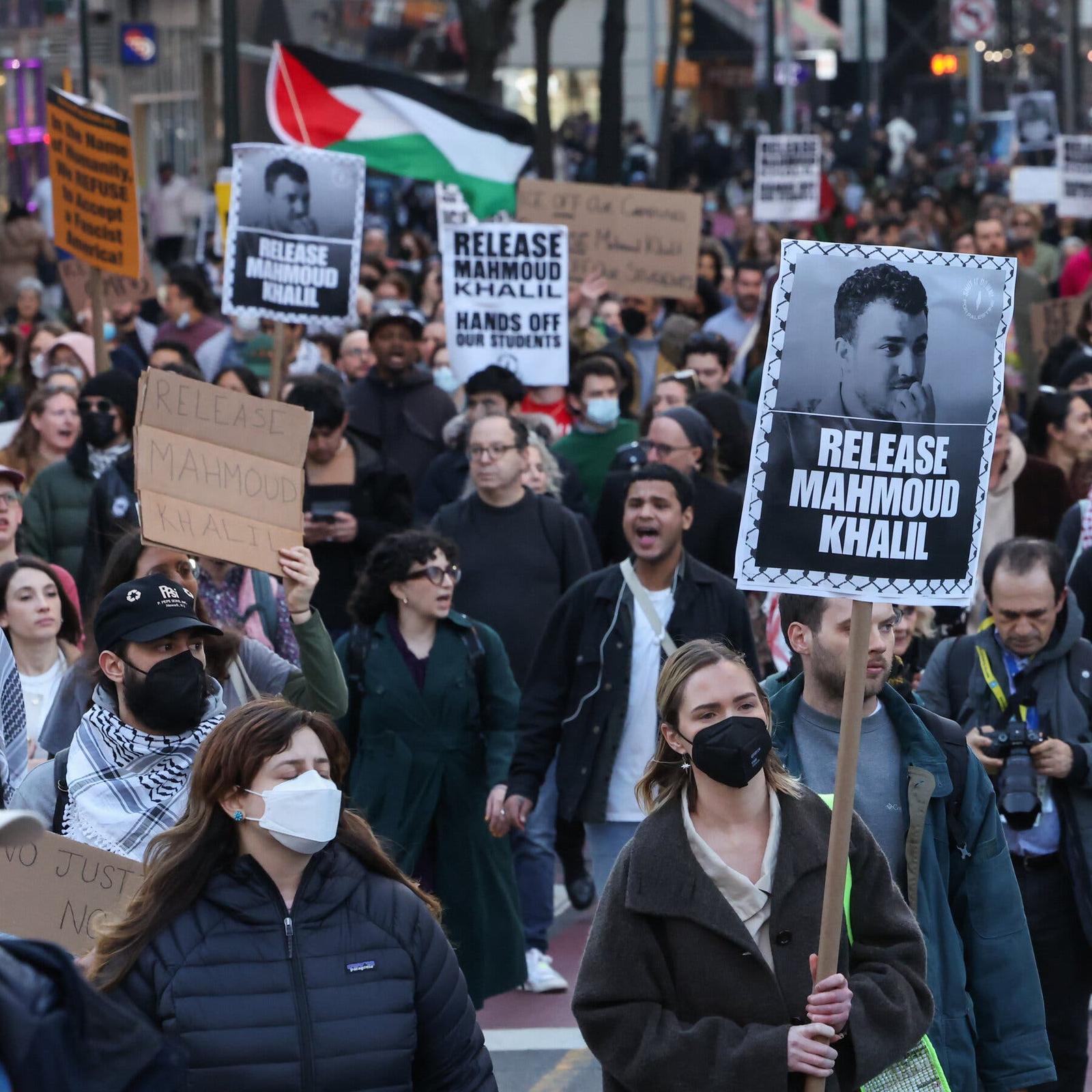 "Hands Off Our Students!" Hundreds Rally in New York City Demanding Mahmoud Khalil's Release