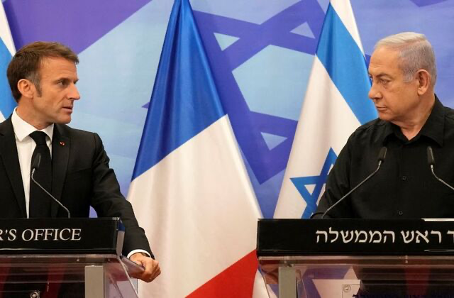 Macron Condemns Israel’s Gaza Offensive as “Shameful”; Netanyahu Accuses Him of Supporting Hamas