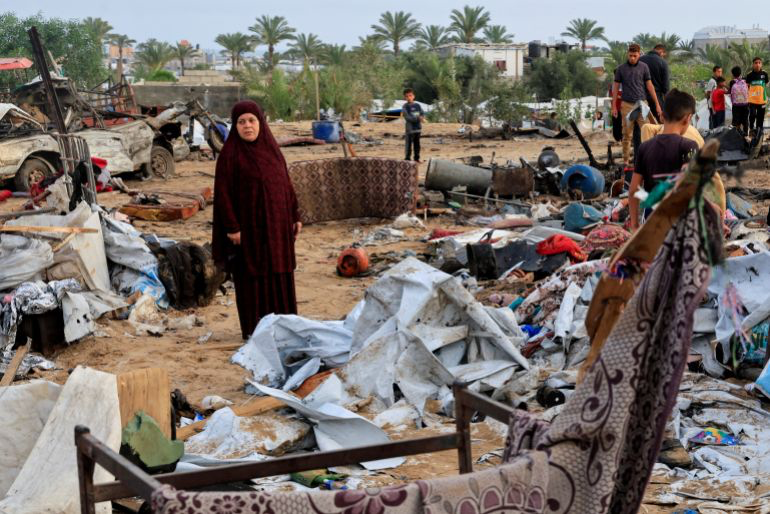 In Pictures: Aftermath of Deadly Israeli Strike on Tent Camp in Gaza’s al-Mawasi