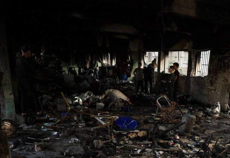 “People Are Burning”: 12 Palestinians Killed in Israeli Strike on Gaza School Shelter