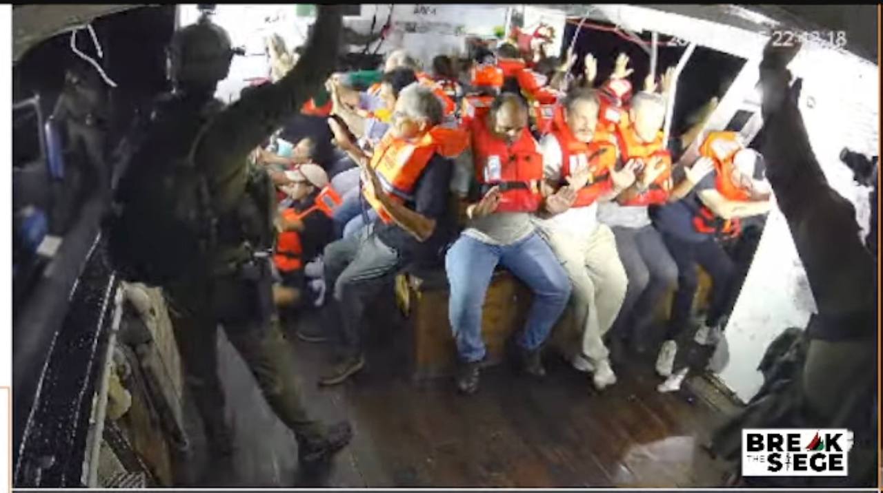 Israeli Navy Storms Aid Ship “Handala” in International Waters, Detains 21 Activists Onboard