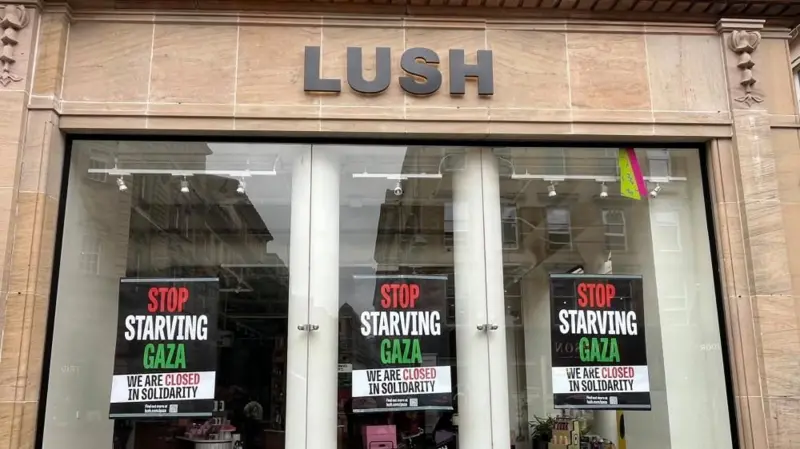 “Stop Starving Gaza": UK Retailer Lush Shuts Stores and Factory in Solidarity Amid Ongoing Israeli Genocide