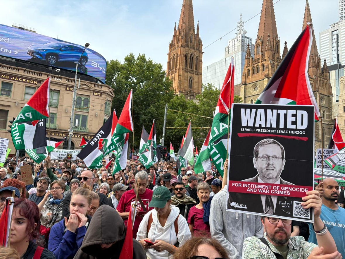 “Herzog Out!”: Protests Erupt Across Australia Over Israeli President's Visit
