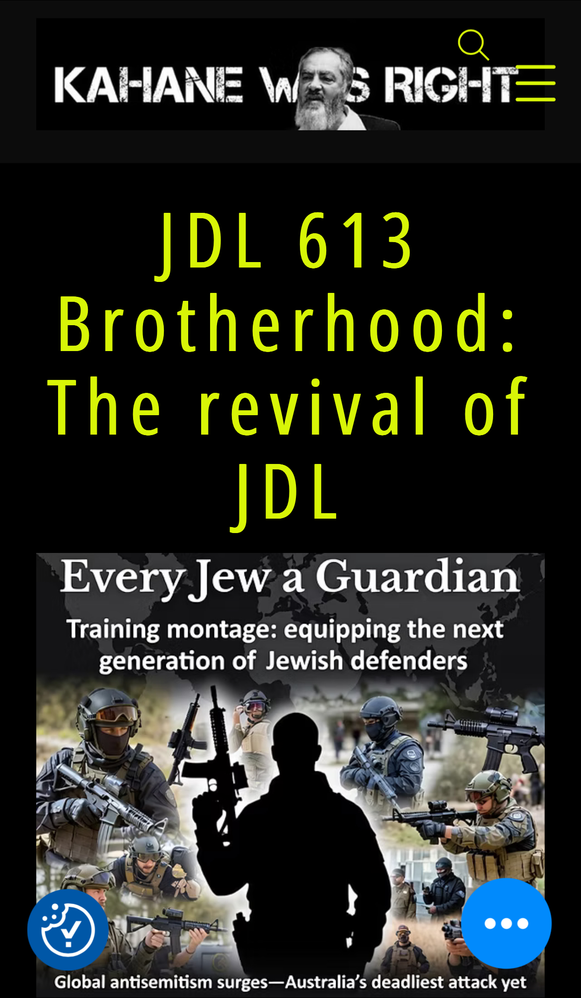 A screenshot from JDL 613 brotherhood’s website.