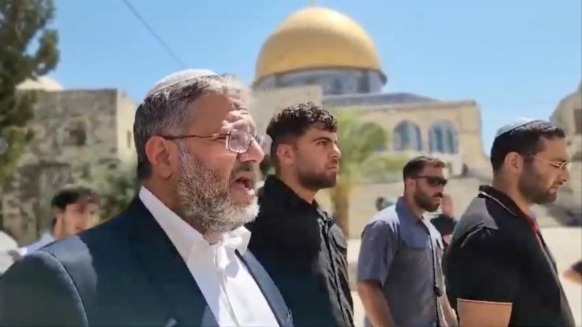 Israel’s Ben-Gvir Storms Al-Aqsa Mosque for Second Time in a Week