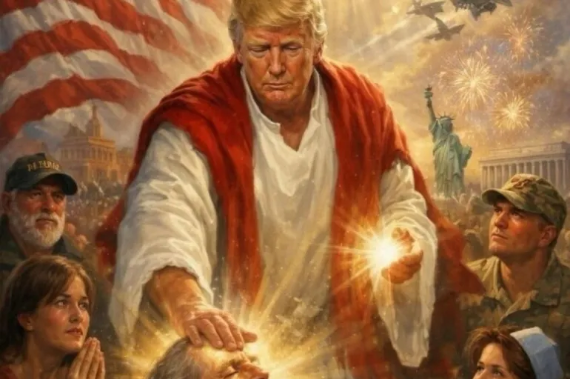 Trump Shares AI Image Depicting Himself as Jesus, Claims He Meant to Appear as ‘Doctor’