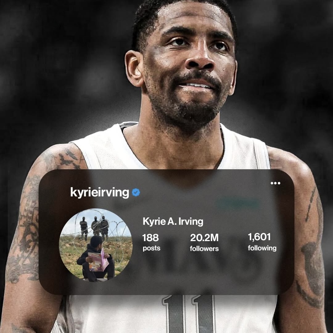 Kyrie Irving Changes Instagram Profile Picture to Express Solidarity With Palestinians Under Israeli Occupation