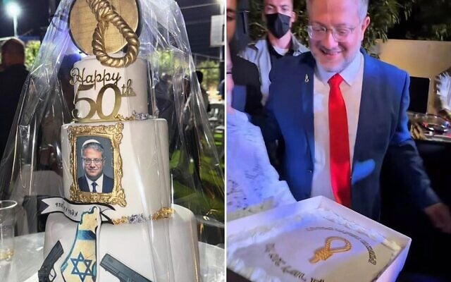 Israel’s Ben-Gvir Celebrates Birthday With Noose-Decorated Cakes, Referring to Execution of Palestinians