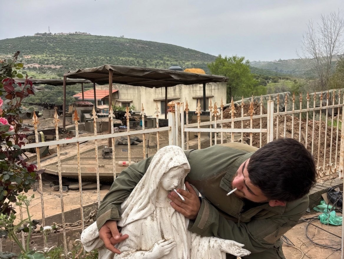 Israeli Soldier Desecrates Virgin Mary Statue in Lebanon