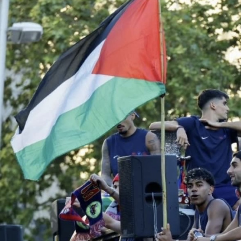 Lamine Yamal Celebrates Barcelona’s La Liga Win With Palestine Flag