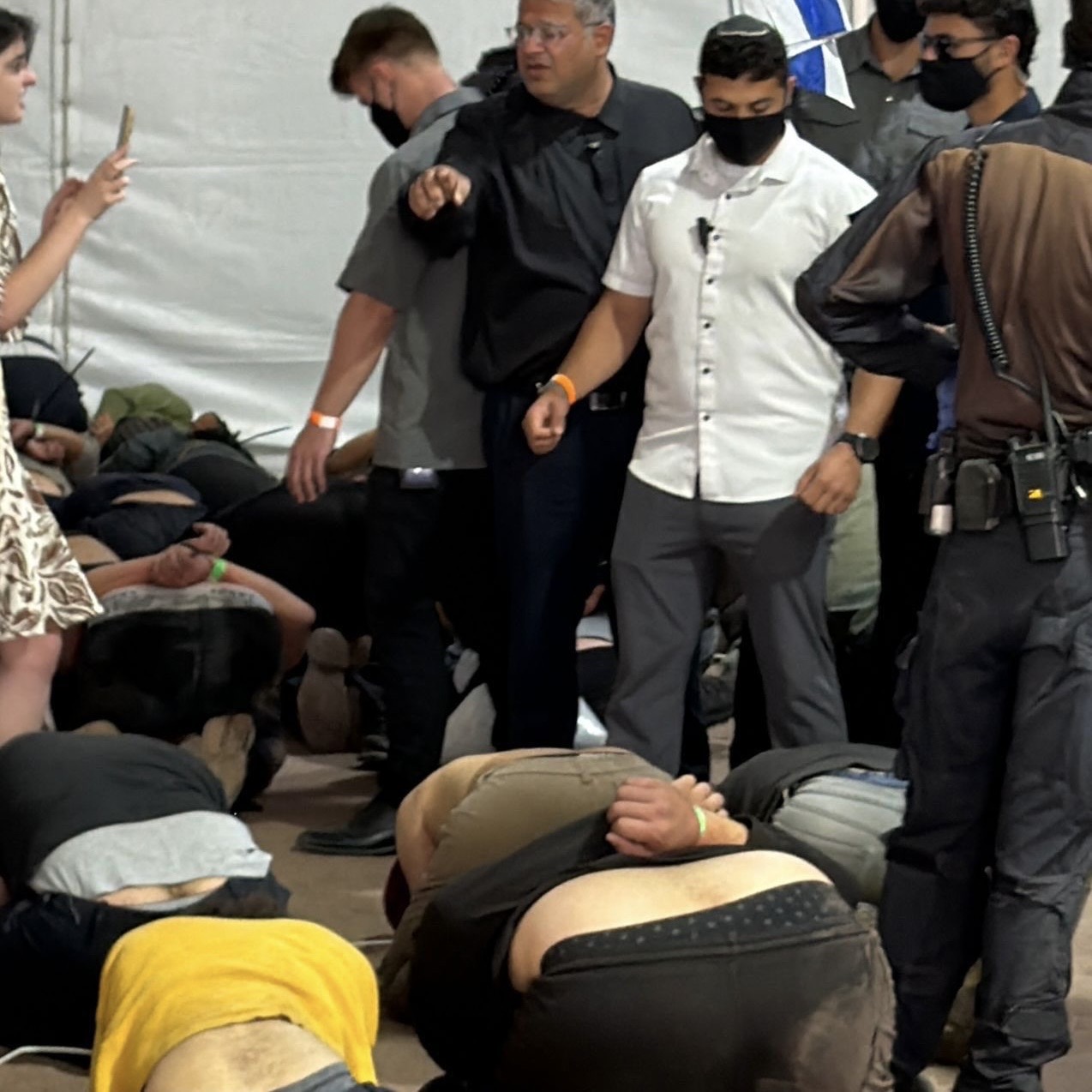 Israel’s Ben-Gvir Taunts Abducted Gaza-Bound Flotilla Activists, Seen Bound on the Floor