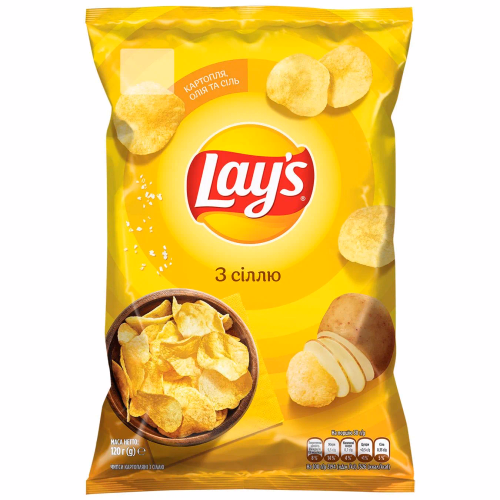 Чипси Lay's з сіллю 120г