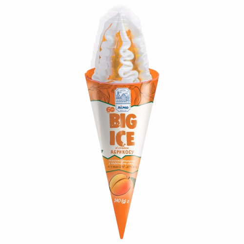Ріжок BIG-ICE абрикос 140г