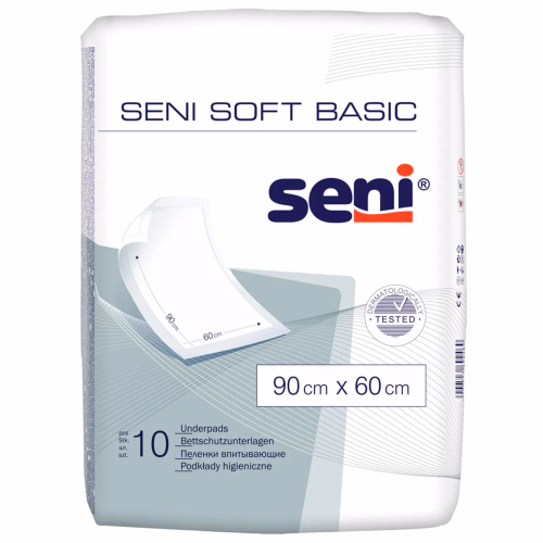 Пелюшки гігієнічні SENI SOFT Basic 90х60 см.(10шт.)