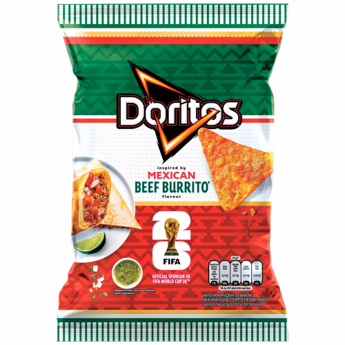 Чипси Doritos кукурудзяні мексик буріто з яловичиною 90г
