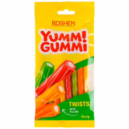 ЖЕЛЕЙНІ ЦУКЕРКИ Yummi Gummi Twists ВКФ 70г