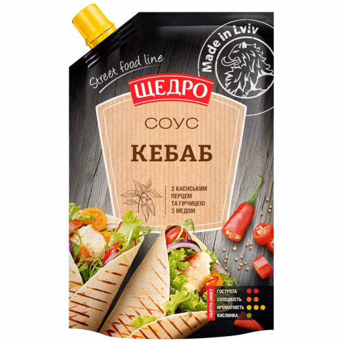 Соус Щедро Кебаб д/п 180г