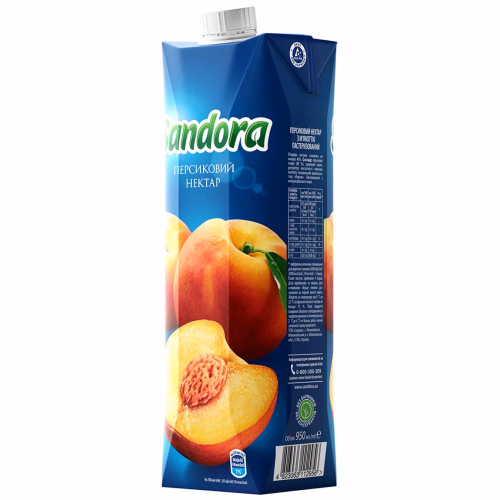 САНДОРА Персиковий нектар 0,95л