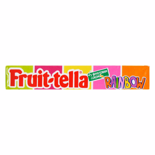 PERFETTI цукерка жув. Fruit-tella Веселка (ВЕГАН), 41 г