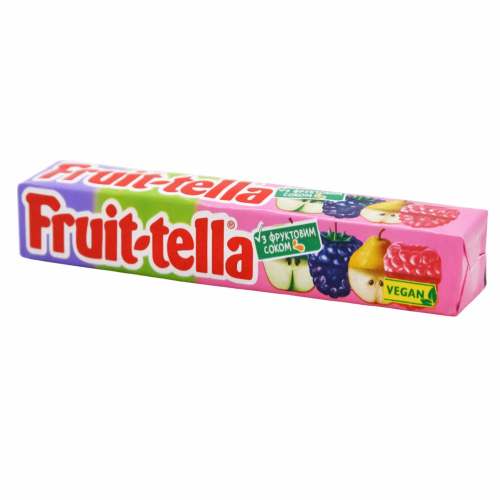 PERFETTI цукерка жув. Fruit-tella Садові фрукти (ВЕГАН), 41 г