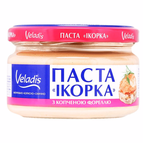 Паста ікорна Veladis зі шматочками копченої форелі 160г