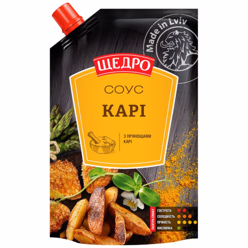 Соус Щедро Карі д/п 180г