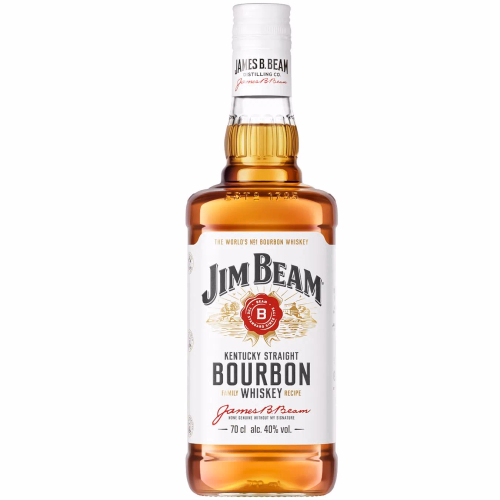 Віскі бурбон Jim Beam White, 0,7л в мет.короб