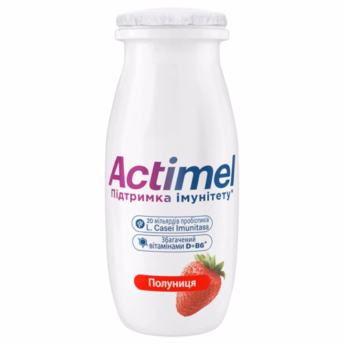 Actimel Продукт кисломолочний 1,4% пет 100г полуниця
