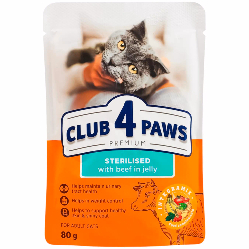 C4P Premium Коти Дор Стерил Яловичина Желе 80г