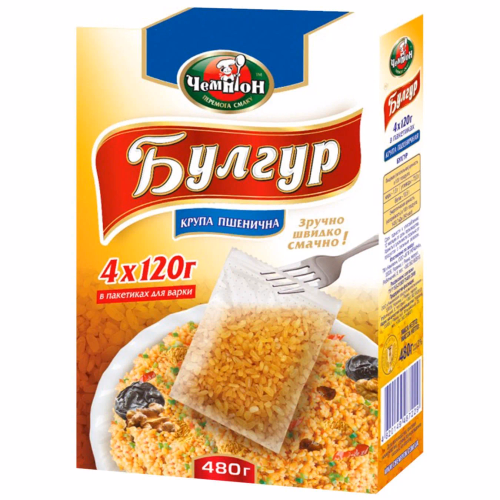 Крупа Булгур 4*120г Premium ТМ "Чемпіон"