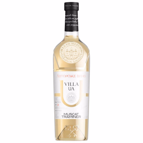 Вино ординар стол н/сол.біле TRAMINER special selection ТМ "VILLA UA"0,75л