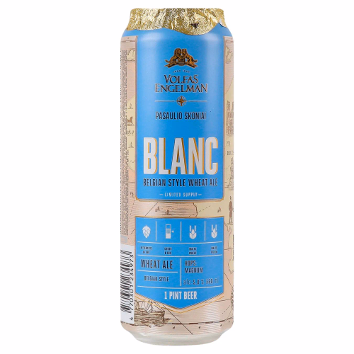 Пиво Volfas Engelman Blanc 0,568 л ж/б 5%