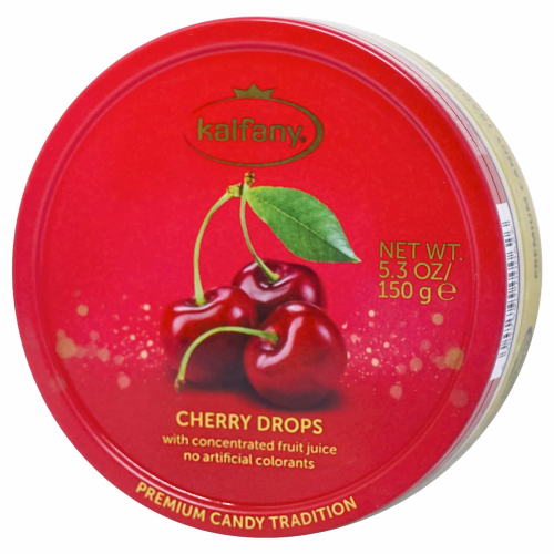 Льодяники Kalfany Cherry Candies вишня 150г