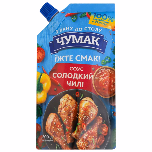 Чумак Соус дой-пак "Солодкий Чілі" 200г