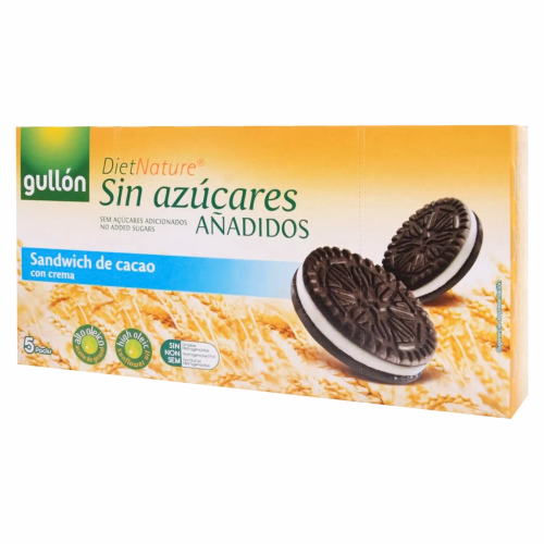 Печиво Gullon без цукру Diet Nature сендвіч з какао 210г